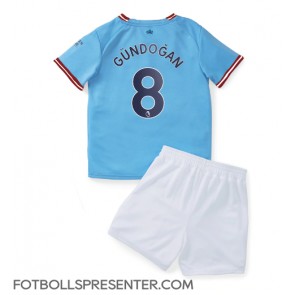 Manchester City Ilkay Gundogan #8 Hemmatröja Barn 2022-23 Kortärmad (+ korta byxor)